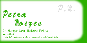 petra moizes business card